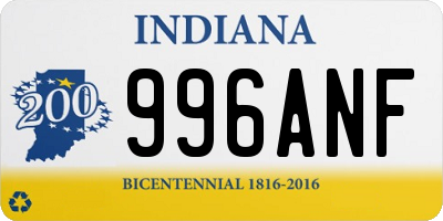 IN license plate 996ANF