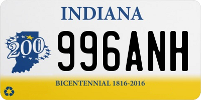 IN license plate 996ANH