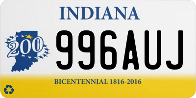 IN license plate 996AUJ