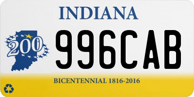 IN license plate 996CAB