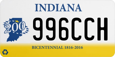 IN license plate 996CCH