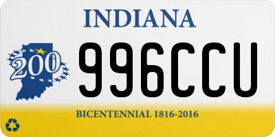 IN license plate 996CCU