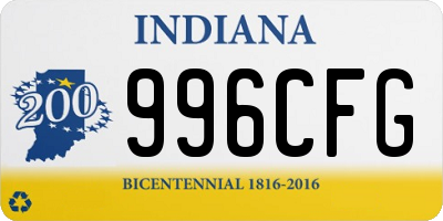 IN license plate 996CFG