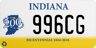 IN license plate 996CG