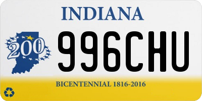 IN license plate 996CHU