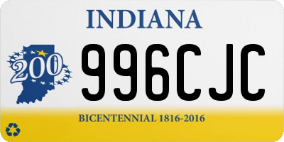 IN license plate 996CJC