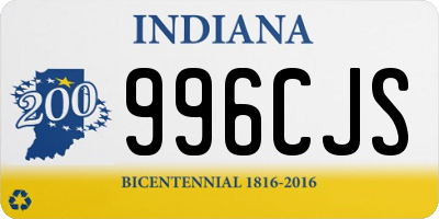 IN license plate 996CJS