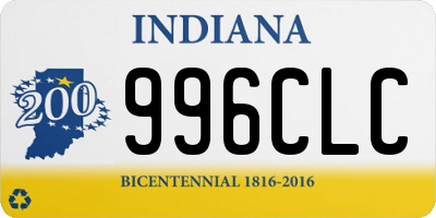 IN license plate 996CLC