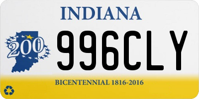 IN license plate 996CLY