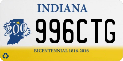 IN license plate 996CTG