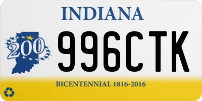 IN license plate 996CTK