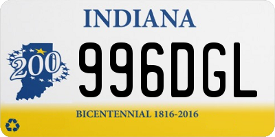 IN license plate 996DGL