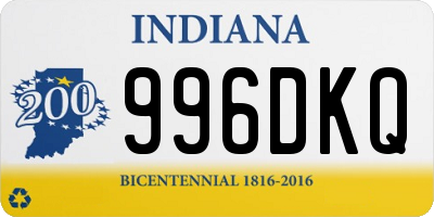 IN license plate 996DKQ