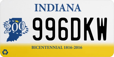 IN license plate 996DKW