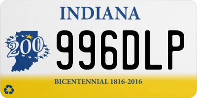 IN license plate 996DLP