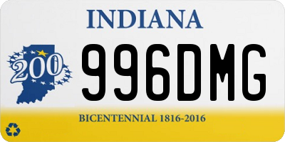 IN license plate 996DMG