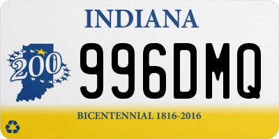 IN license plate 996DMQ