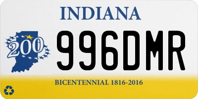 IN license plate 996DMR