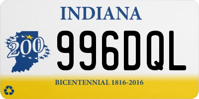 IN license plate 996DQL