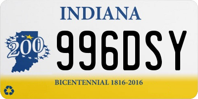 IN license plate 996DSY