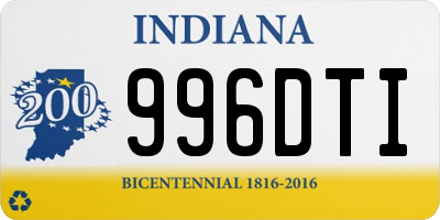 IN license plate 996DTI