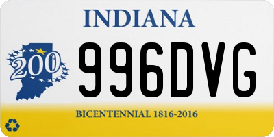 IN license plate 996DVG