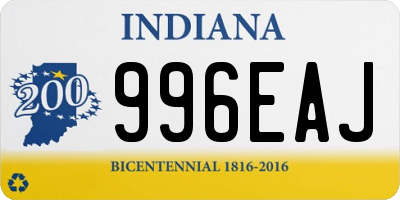 IN license plate 996EAJ