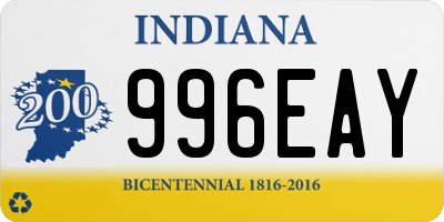 IN license plate 996EAY