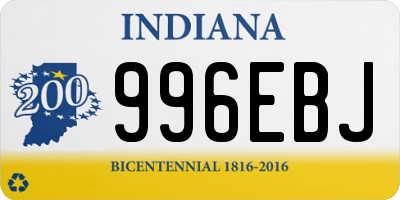 IN license plate 996EBJ