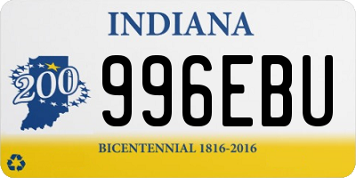 IN license plate 996EBU