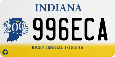 IN license plate 996ECA