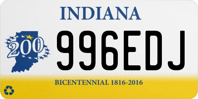 IN license plate 996EDJ