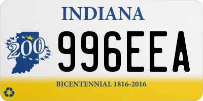 IN license plate 996EEA