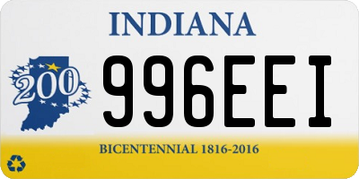 IN license plate 996EEI