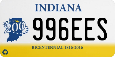 IN license plate 996EES