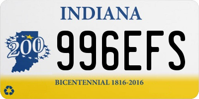 IN license plate 996EFS