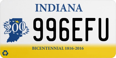 IN license plate 996EFU