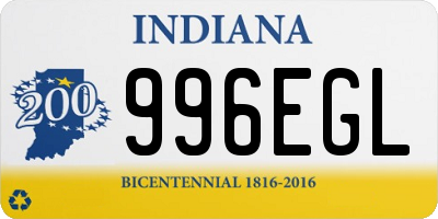 IN license plate 996EGL