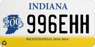 IN license plate 996EHH