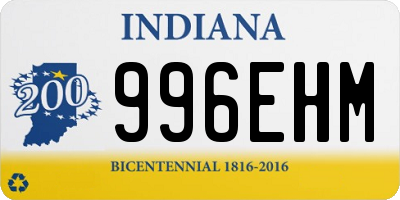 IN license plate 996EHM