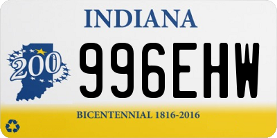 IN license plate 996EHW