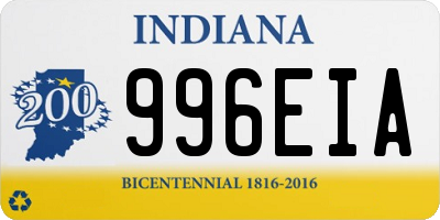 IN license plate 996EIA