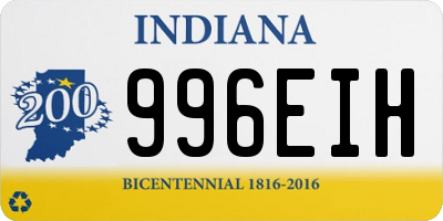 IN license plate 996EIH