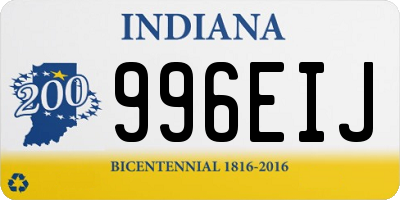 IN license plate 996EIJ