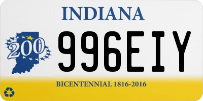 IN license plate 996EIY