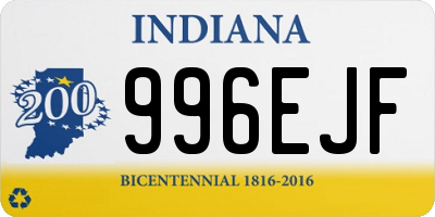 IN license plate 996EJF