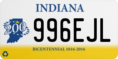 IN license plate 996EJL