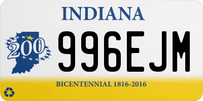 IN license plate 996EJM