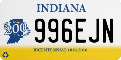 IN license plate 996EJN