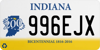 IN license plate 996EJX